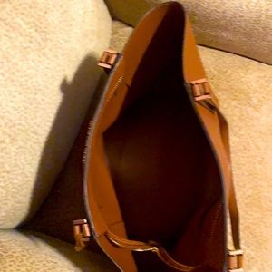 Nwt Brown Leather Mk Purse - image 1